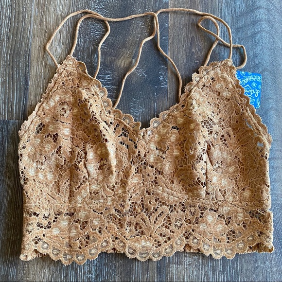 NWT Free People Celine Bralette Burnt Caramel - Picture 2 of 16